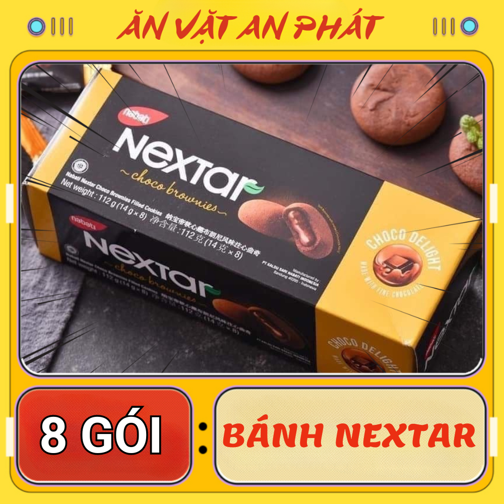 Bánh Nextar Nabati Brownies hộp 112g (8 CÁI) THẾ GIỚI ĂN VẶT NỘI ĐỊA