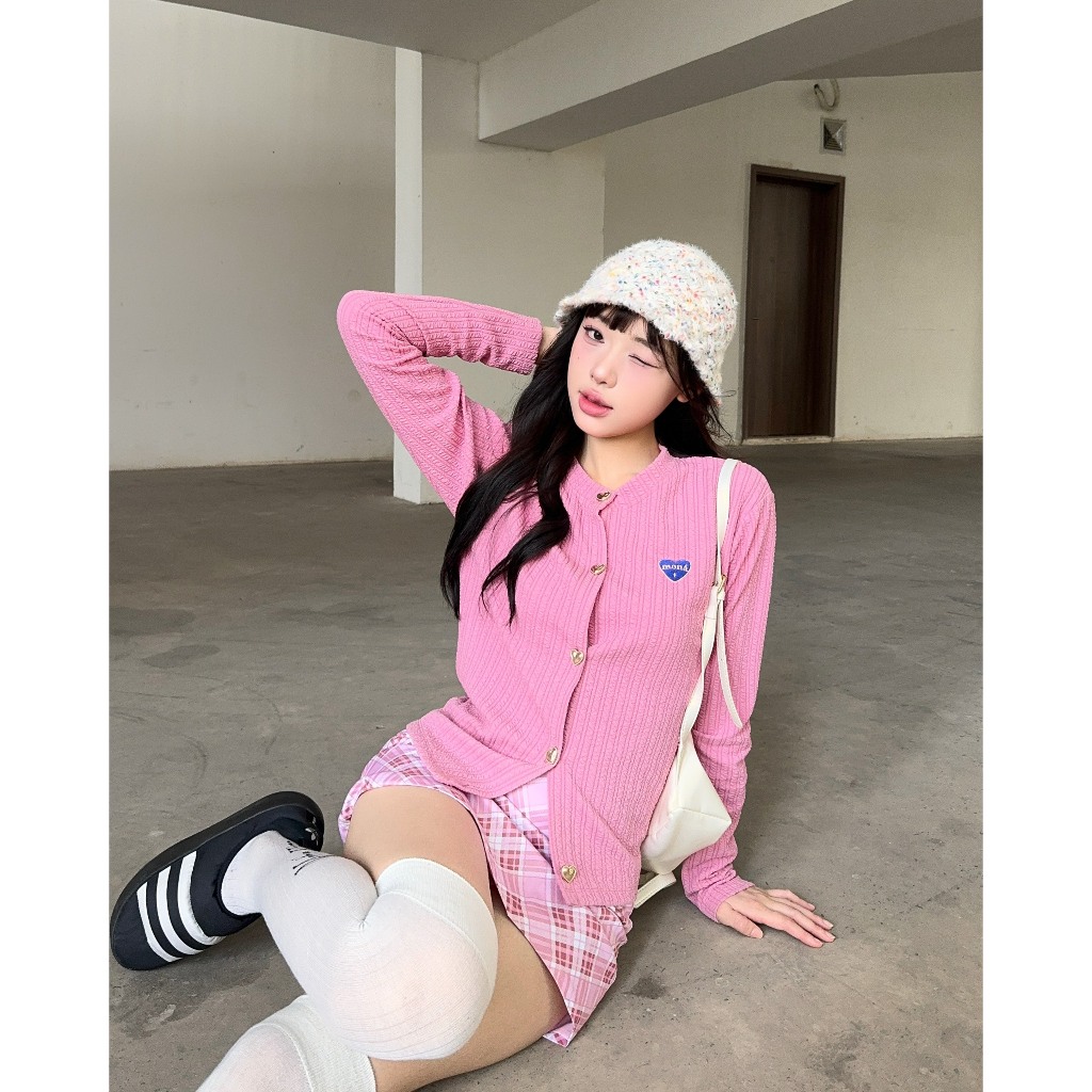 Áo khoác cardigan thun gân len MONÁ - WINDY