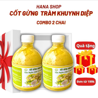 Combo 2 Chai Cốt Gừng Tràm Khuynh Diệp Tắm Bé Ngâm Chân Giữ Ấm Cơ Thể Cốt