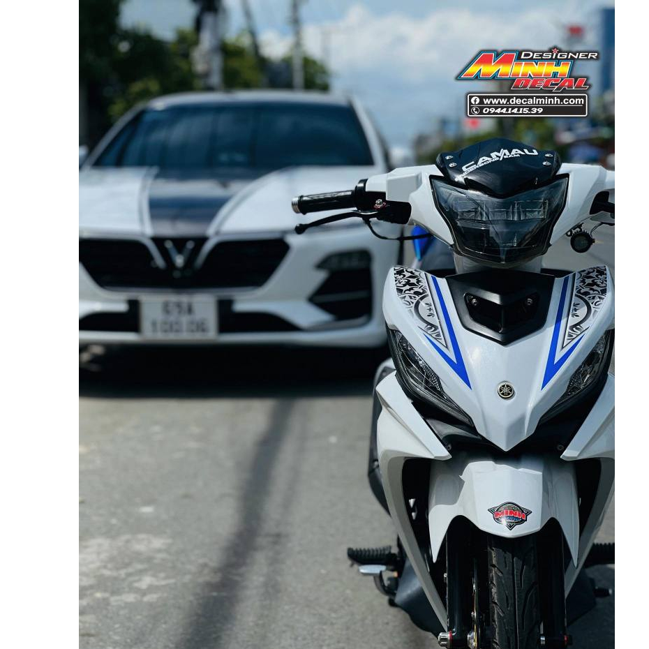 TEM EXCITER 135 MX KING - TEM EX 135 FULL ĐEN - TEM RỜI CHUẨN KHUNG XE CAO CẤP