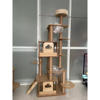 Nhà gỗ cattree cây cào móng cho mèo nhiều phân loại 6 tầng, 3 tầng, 2 tầng, 1 tầng