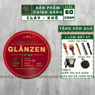 Sáp vuốt tóc Glanzen Clay Wax - 60gr