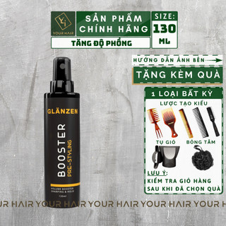 Xịt tạo phồng Glanzen Booster Pre-Styling - 130ml