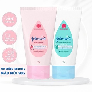 Kem dưỡng ẩm Johnson's Baby Milk Cream 50g - Mẫu Mới