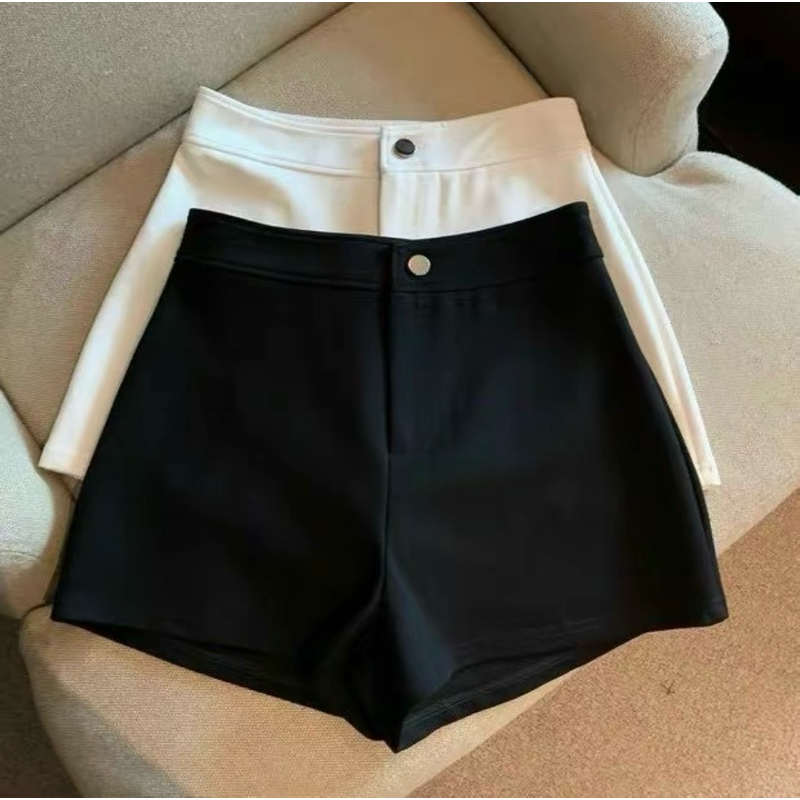 [BigSize] Quần short nữ lưng cao chất umi cao cấp khoá trước 2 túi sau dáng ngắn