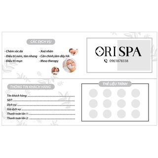 100 phiếu Bảo hành/ thẻ liệu trình/ tích điểm/ nail box
