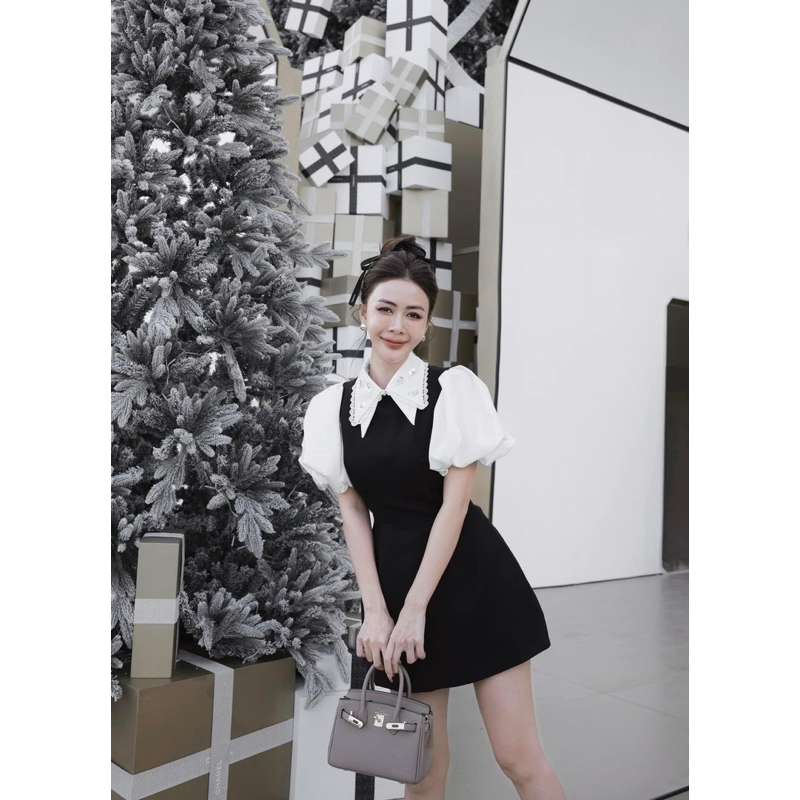 Set Váy Tay Bồng Cổ Đá 𝑨𝑺𝑯𝒀𝑳𝑬𝒀