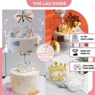 COMBO 10 VƯƠNG MIỆN MINI trang trí bánh sinh nhật, vương miện trang trí hoa