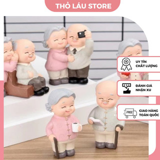Tượng ông bà trang trí bánh sinh nhật, ông bà trang trí tiểu cảnh