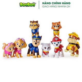 Mô hình chó cứu hộ & mèo Kitty đáng yêu - Paw Patrol. nhựa nguyên sinh an toàn cho bé (giá bán theo cặp chó & mèo)