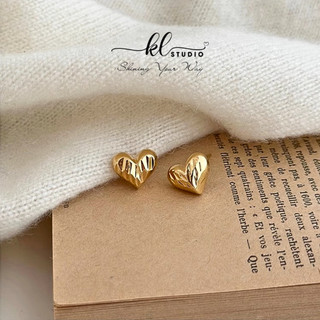  Bông Tai Nụ Hình Trái Tim Khuyên Tai Sát Tai Trái Tim Chạm Sóng Hoa Tai Nhỏ Hình Trái Tim Dễ Thương - E242