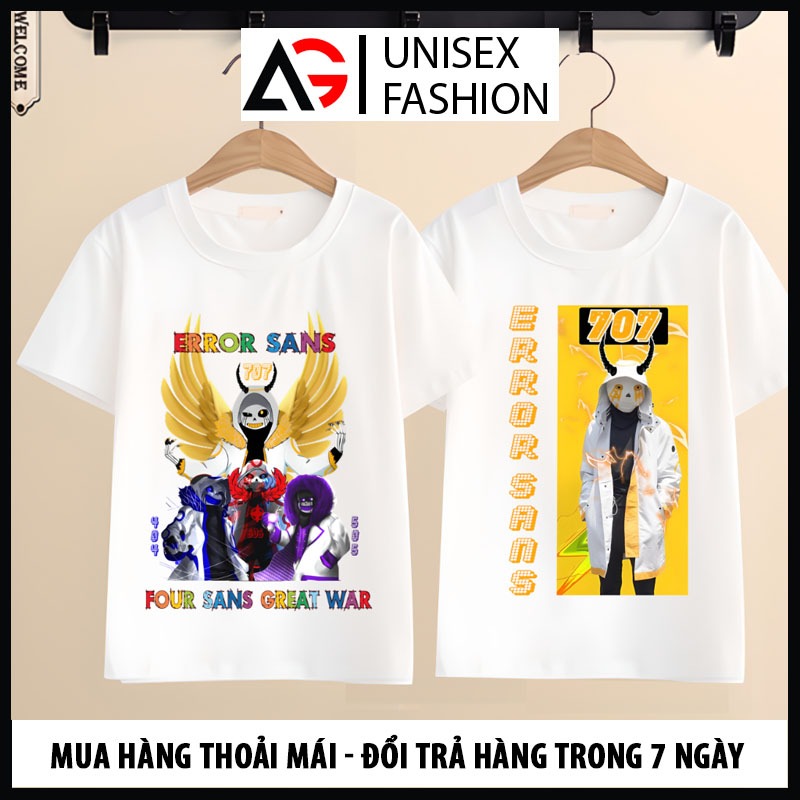 Áo Thun Error Sans 707 Sans Omni | Tứ Sans Đại Chiến cho bé cực hot