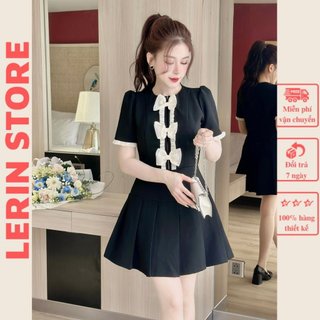 Đầm Đẹp Dáng Ngắn Váy Dự Tiệc Đính Nơ_LerinV531