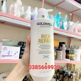 Dầu gội siêu phục hồi tóc hư tổn GOLDWELL DUALSENSES RICH REPAIR (Chính hãng) 1000ml