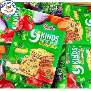 Bánh Quy Ăn Kiêng  9 Loại Rau Củ 328g Weisiel B132 - Ăn Vặt BeeGin