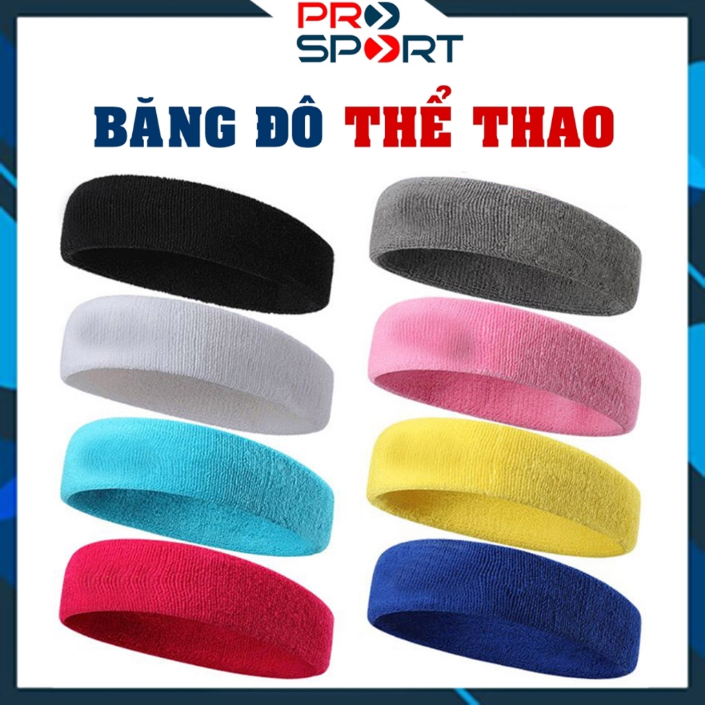 Băng Đô Thể Thao Nam Nữ Headband Thấm Chặn Mồ Hôi Băng Trán Tập Gym Bóng Rổ Tennis Cầu lông Chạy Bộ Pickleball
