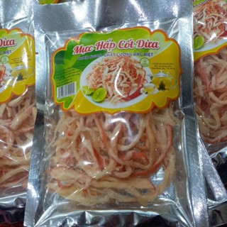 lẻ 1 gói mực hấp cốt Dừa kèm tuong ớt