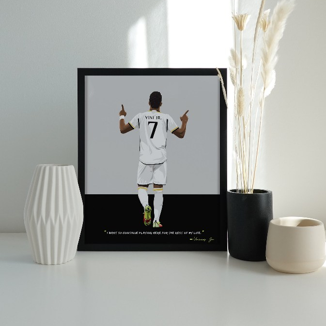 Vinicius Jr Print Poster - Real Madrid Art Print