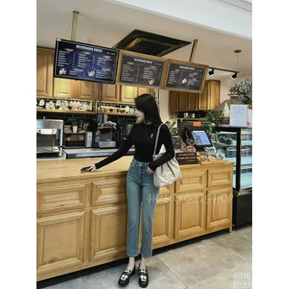 Áo Thun Dài Tay Nữ Freesize Form Ôm Cực Tôn Dáng  GOSS GA230 Áo Phông Dài Tay Phong Cách Hàn Quốc Hot Trend mc