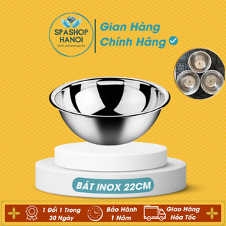 Bát inox rửa mặt dùng trong spa - size 22cm chất lượng