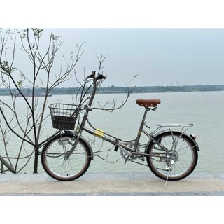 Xe đạp gấp calli cao cấp xuất nhật size 20 cho người cao từ 1.3m