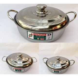 Nồi lẩu inox tiến thành - nồi lẩu 2 quai tithafac