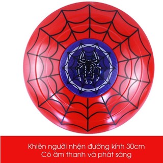 Khiên người nhện, đồ chơi hóa trang người nhện có ánh sáng và đèn cho bé