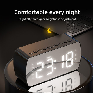 Loa bluetooth kiêm đồng hồ để bàn cao cấp  Cs2