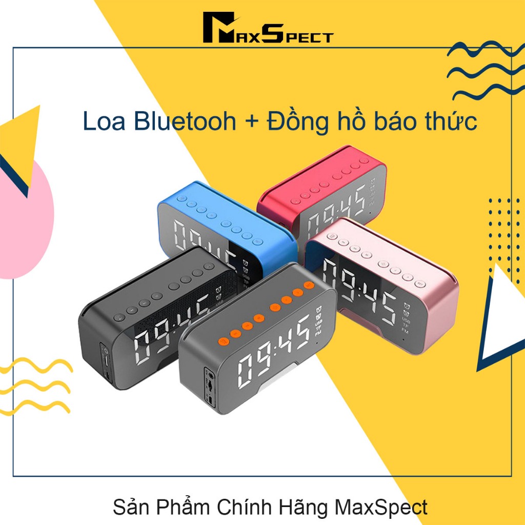 Loa bluetooth kiêm đồng hồ để bàn cao cấp  Cs2