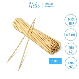 Que xiên tre xúc xích, cá viên bịch 500 que xiên