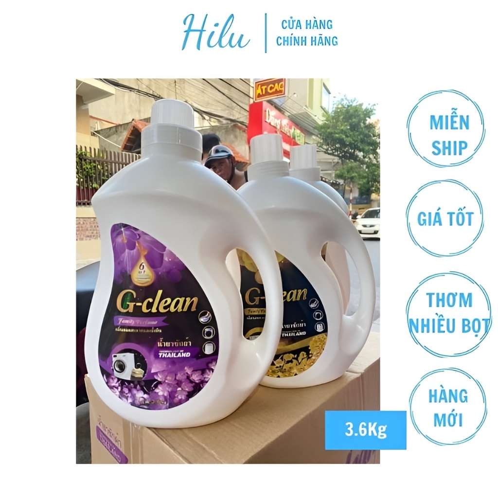 Nước giặt cao cấp G-clean 3,6kg siêu nhiều bọt, hương thơm nước hoa-Hilu.vn
