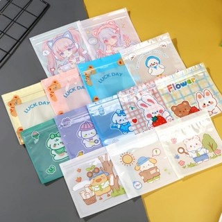 Túi zip nhựa 13.5 x 13.5cm đựng sticker , quà tặng , bánh kẹo
