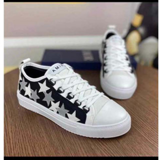  Giày Sneaker Amiri Ngôi Sao Canvas Thêu Máy Hoạ Tiết ,Giày thể thao nam nữ amiri canvas thêu ngôi sao da đế cao su non 