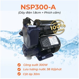 Máy bơm nước nóng tăng áp điện tử Nanoco NSP300-A 300W / NSP200-A 200W