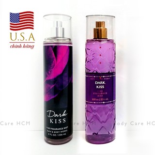 [Mỹ chính hãng] Xịt thơm dưỡng ẩm Dark Kiss body mist - Bath and Body Works 236ml