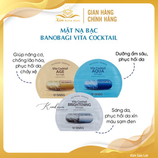 Mặt nạ bạc Banobagi Vita Cocktail dưỡng ẩm, trắng mịn, căng bóng, phục hồi sáng khỏe da