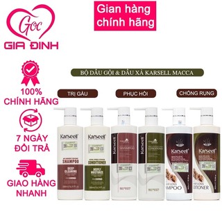 (KARSEELL XẢ KHO DATE 5/2024)Dầu gội xả phục hồi,  chống gàu, ngừa rụng tóc kích mọc tóc KARSEELL 500ml chính hãng
