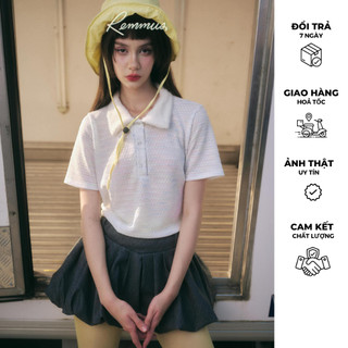 Remmus - Áo polo cổ lông cho nữ