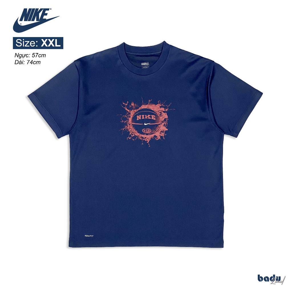 Áo thun Nike 2hand size XXL | Màu xanh