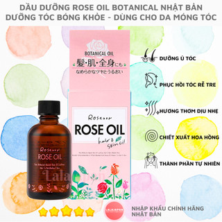  Dầu Dưỡng Tóc Hoa Hồng Rose Oil Botanical Nhật Bản 60ml Dưỡng Bóng Và Mềm Mượt Tóc