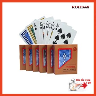 Bn 69, bộ bài tây nhựa wqroyal hong kong bền đẹp chống nước 100% plastic