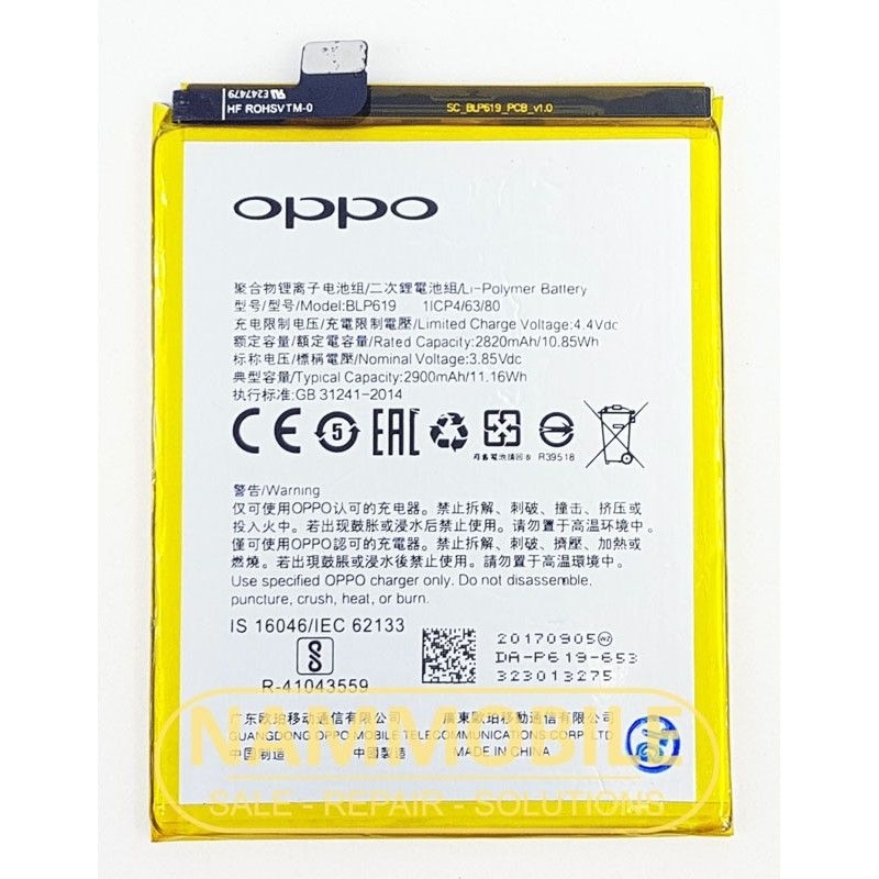 Pin oppo A39,neo 9s,BLP619 zin cũ bóc máy