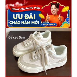 Giày thể thao nữ basic đi học vải Canvas phối da lộn màu xám đẹp TeeBao