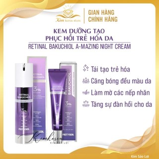 Kem dưỡng tái tạo, phục hồi trẻ hóa da Pretty Skin retinal bakuchiol A-mazing night cream