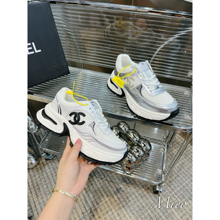 Giày thể thao sneaker cn logo bạc pha lưới fullbox