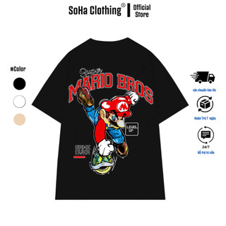 Áo Thun Unisex SoHa Clothing Supper Mario 100% Cotton - Nhiều màu - Local Brand Chính Hãng ,BST SUPPERMARIO 1