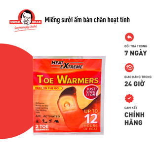 Miếng sưởi ấm bàn chân hoạt tính lên đến 12 tiếng đồng hồ Uncle Bills AG1992