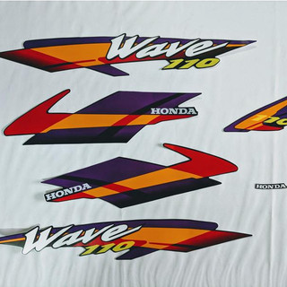 Tem trang trí xe máy wave thái 110 , tem zin 3 lớp đời 2000