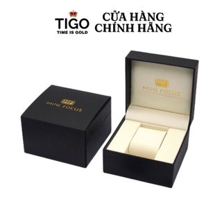 Hộp Đựng Đồng Hồ Nam Nữ MINI FOCUS Dáng Vuông Sang Trọng Chất Liệu Da PU Màu Đen Bảo Quản Đồng Hồ Bền Đẹp