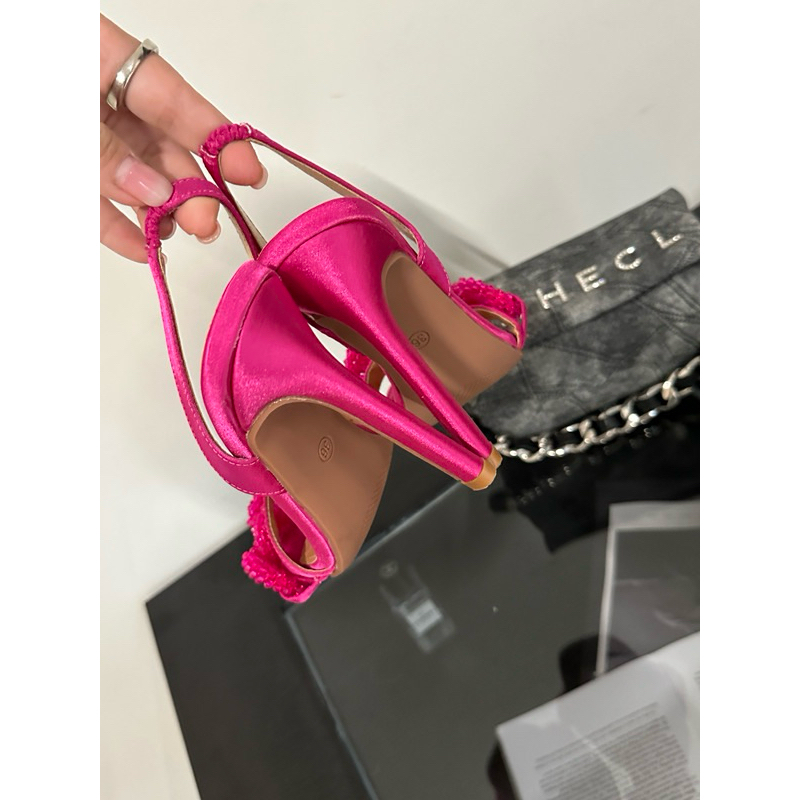 ORDER 🌹 Giày quai ngang xích xoắn gót nhọn 11cm 35-41